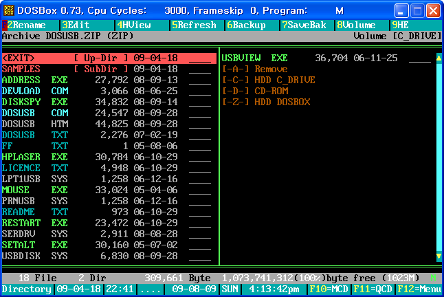 MS-DOS 환경에서 USB 메모리 사용하기 : 네이버 블로그