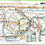 전노선이 다보이는 동경 지하철 노선표