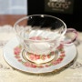 일롱 - 장미 유리티잔 (Eilong Tea Cup - pink rose)