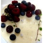 white cheese mousse cake~!!