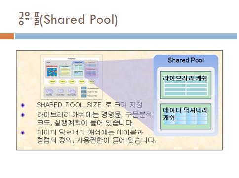 공유 풀 ( Shared pool ) : 네이버 블로그