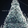 예쁜 대형 크리스마스 트리가 있는 청량리 역 앞^0^