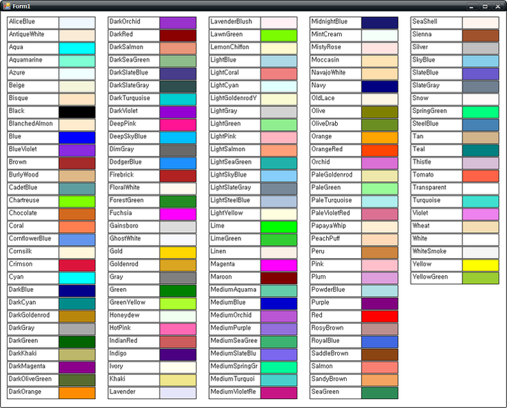 C# Color : 네이버 블로그
