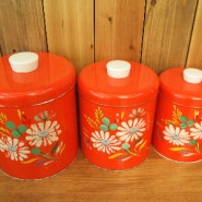 Vintage Handpainting canister set