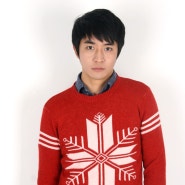 E&O 눈꽃 니트 스웨터 (빨강,검정,회색)