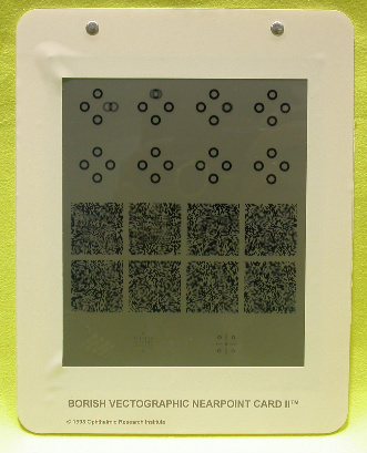 Borish Vectographic Nearpoint Card II 에 포함된 random dot 입체시 검사 : 네이버 블로그