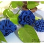 [펠트 꽃] 파란 장미의 꽃말은 '불가능'