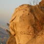 호암산 얼굴바위와 풍경사진(2011/2/20 18:00)