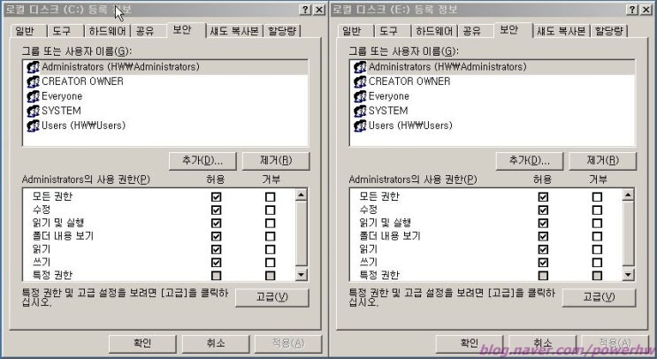 NTFS Permissions Inheritance (사용권한 상속) : 네이버 블로그
