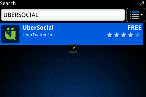 블랙베리 어플 - Ubersocial 트위터 최고 추천 어플 BIS해지 가능 /트위터 추천 어플 : 네이버 블로그