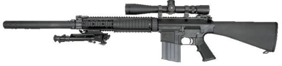 [반자동 / 저격소총] KAC SR-25 (M110): 검은 소총이 적의 시야를 밤으로 만드는 저격총으로 돌아오다! : 네이버 블로그