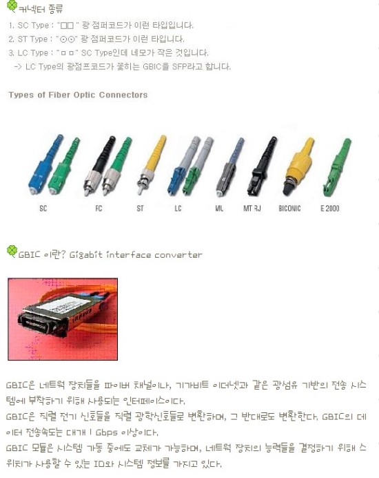 Gbic에 대한 모든 것 : 네이버 블로그