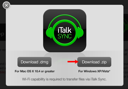 Download Italk Sync For Mac
