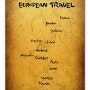 [유럽배낭여행] 먹구름군과 먹구름양의 유럽배낭여행일정 및 지도