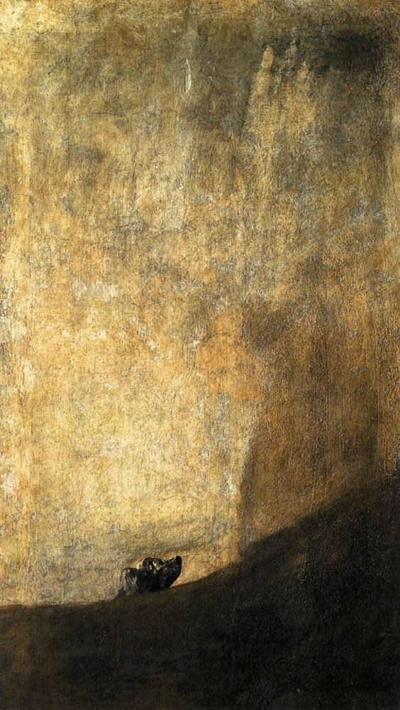 개 (The Dog) - 프란시스코 고야(Francisco Goya) : 네이버 블로그