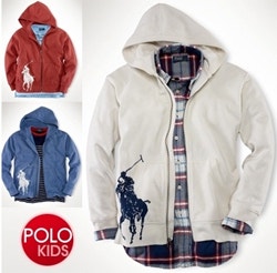 POLO KIDS [BOYS 8-20/성인착용가능Big Pony Full-Zip Hoodie