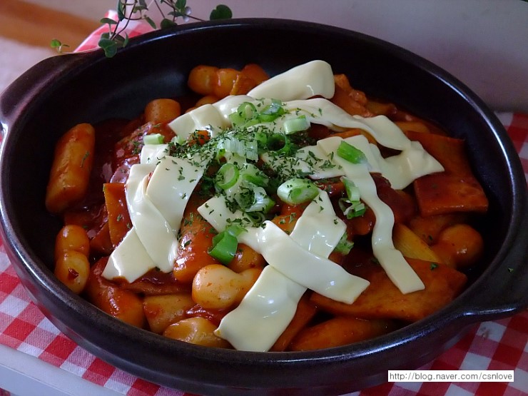 (유기농 앙팡치즈) # 14 매콤한 치즈 떡볶이 : 네이버 블로그