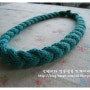 [손뜨개/대바늘/소품]cable braided necklace
