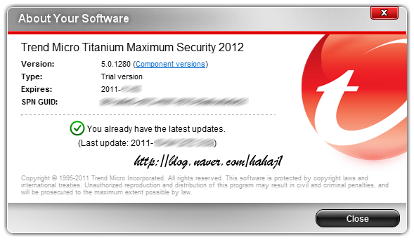 Trend Micro Titanium Maximum Security 2012 간략 살펴보기 : 네이버 블로그