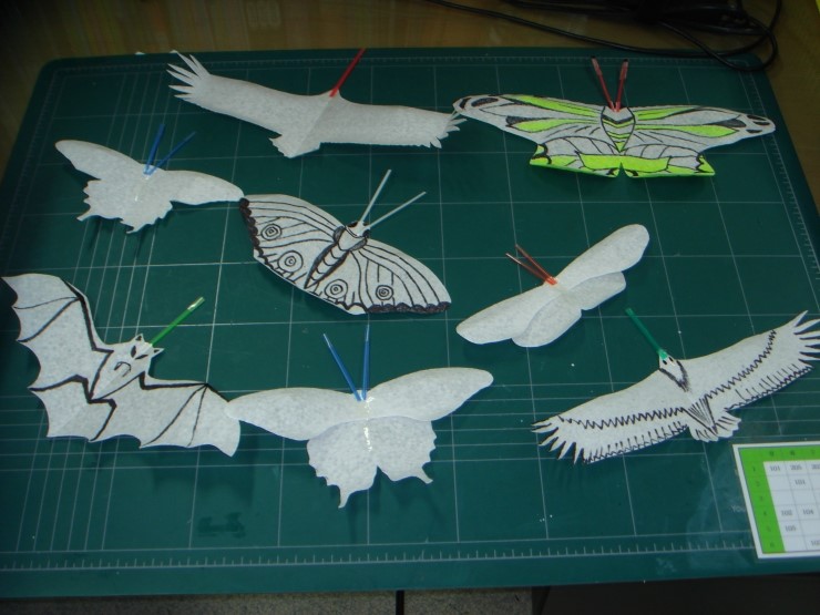 The completed Foam Walkalong Glider shape _ 스펀지 무선조종 비행기 완성된 모양 네이버 블로그