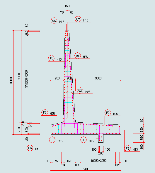 역T형옹벽 1.0m~8.0m dwg : 네이버 블로그 역T형옹벽 1.0M~8.0M Dwg : 네이버 블로그