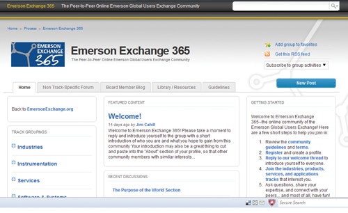 새로운 커뮤니티 웹사이트를 통한 에머슨 컨퍼런스의 확장 - "Exchange Extends Boundaries with New ...