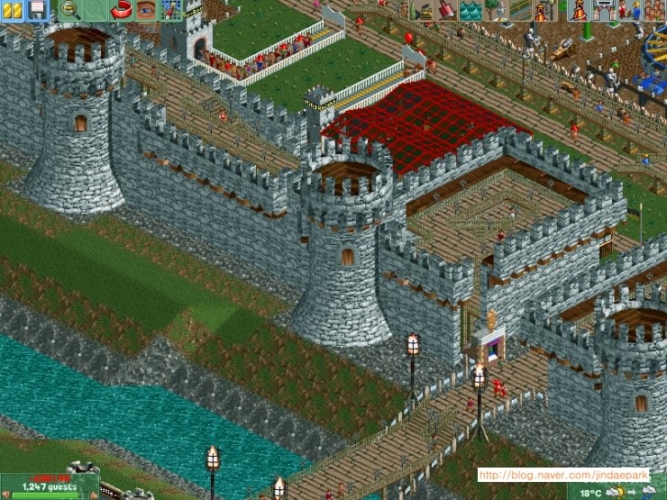RCT2 시나리오 플레이 후기 - Cliffside Castle : 네이버 블로그