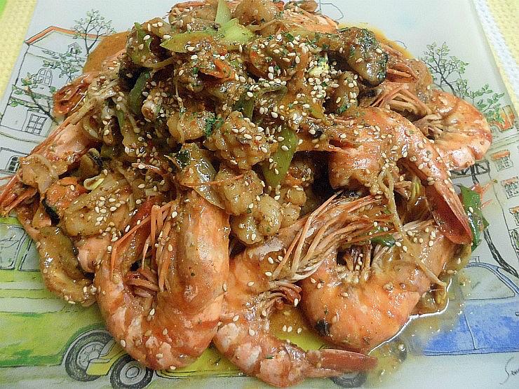 [새우찜]왕새우 블랙타이거와 모듬해물로 만든 새우찜 /새우찜 만드는법 : 네이버 블로그