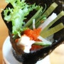 단순한 김밥은 가라~! 맥스봉이 들어가 더 고소한 꼬깔모양 김말이 만들기/간단요리/간식