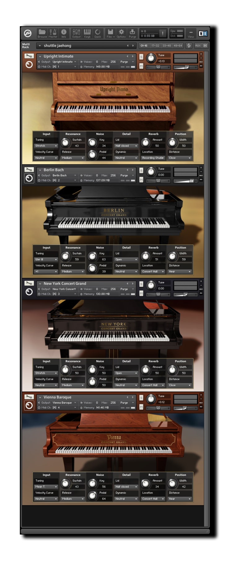 Native Instruments Kontakt 5 - New York Concert Grand & Upright Piano ...