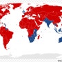 오른쪽 운전석 나라들 ‘세계 지도’
