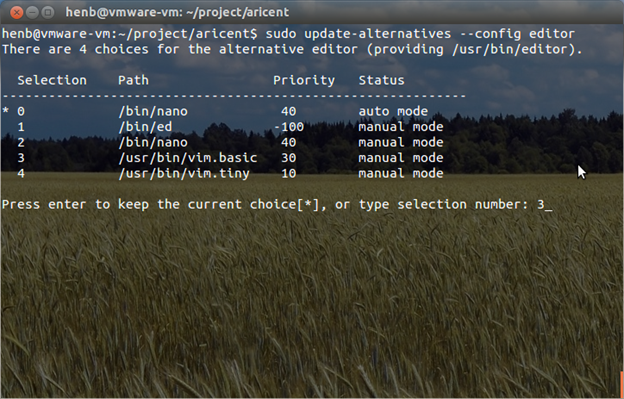 Ubuntu ? Change default editor : 네이버 블로그