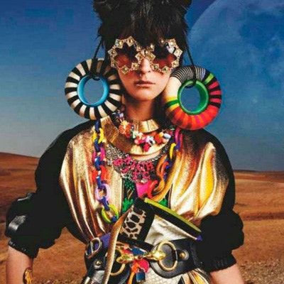 Carmen Kass is a “High Plains Drifter” in Vogue Uk by Mario Testino