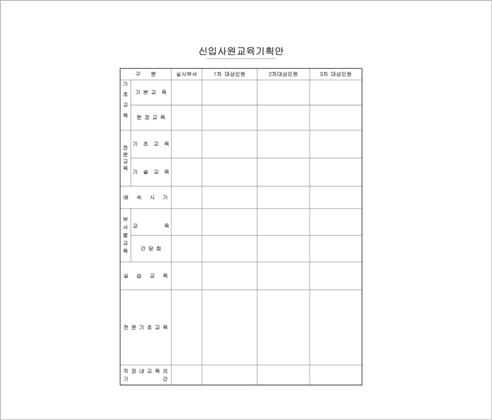 기획안 양식 모음 : 네이버 블로그