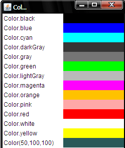 [java]Color 지원색상,Background 예제 : 네이버 블로그