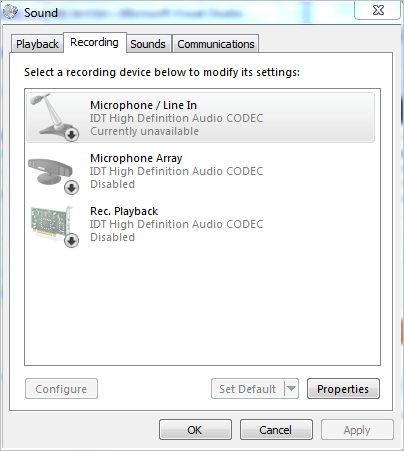 SpeechRecognitionEngine.SetInputToDefaultAudioDevice 호출 시 System ...