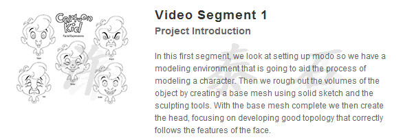 Cartoon Character Training Video for modo 302 (5-1 Project Introduction ...