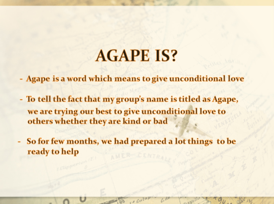 Part 1 Agape and all about it! : 네이버 블로그