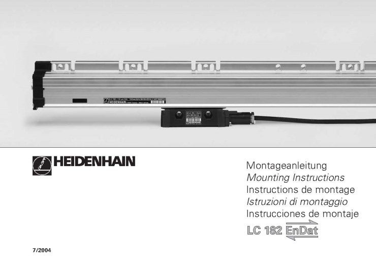 하이덴하인(HEIDENHAIN) Linear Encoder LC182 설치 매뉴얼 : 네이버 블로그