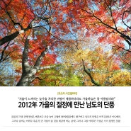 [가을여행]2012년 가을의 절정에 만난 남도의 단풍
