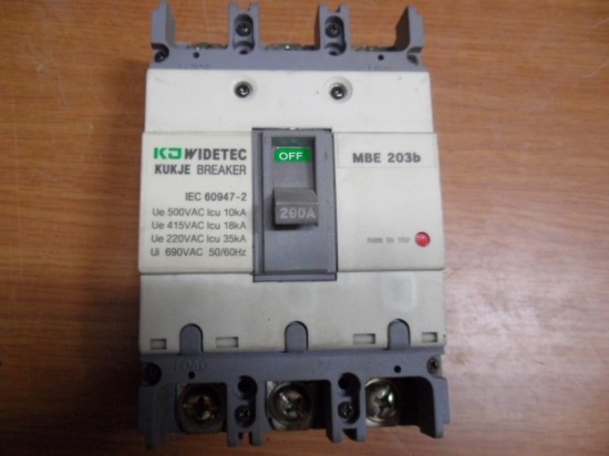 KJ기전 배선용차단기 MBE 203b 200A : 네이버 블로그