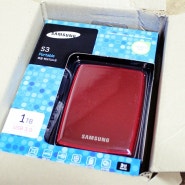 외장하드 드뎌 구입:)삼성 s3 portable 3.0 1TB 레드