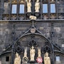프라하 여행, 첫째날-13, Praha (Prague) tour, 1st day-13, Statue of Charles IV near Charles Bridge, June, 2008