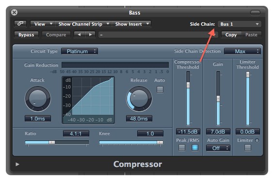 Logic Pro’s - Side Chain Compressing (로직의 사이드체인 컴프레싱) - (Logic pro 9 버전 ...