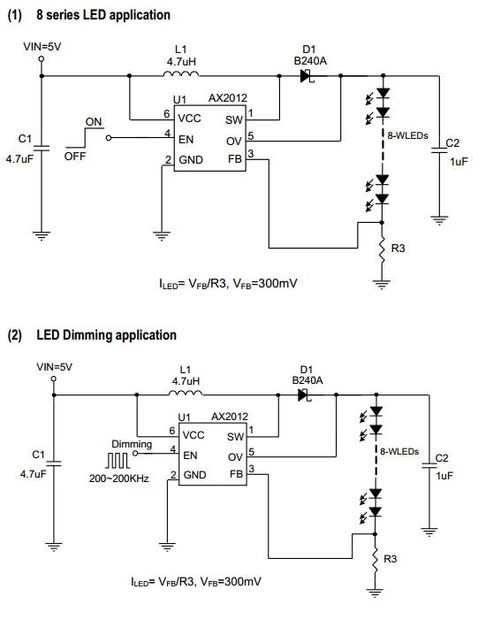 AX2012 Step Up LED driver : 네이버 블로그