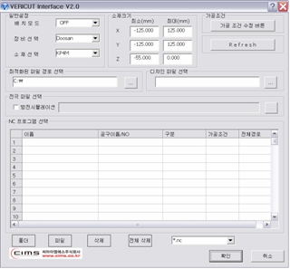 VERICUT 베리컷(CNC시뮬레이션)_CiM Vericut Interface 베리컷 인터페이스 : 네이버 블로그