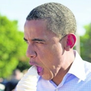 오바마 대통령도 아이스크림을 좋아하시는구먼유.^^