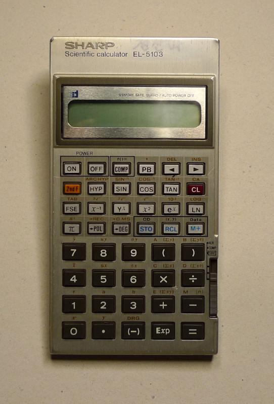 SHARP EL-5103 계산기 : 네이버 블로그