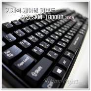 체리 청축 사용한 무한동시입력 기계식키보드 추천 - 삼성 SKM-1000UB 개봉후기