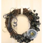 리본공예 /리본만들기 / 빈티지 리스 (Vintage Wreath) 만들기
